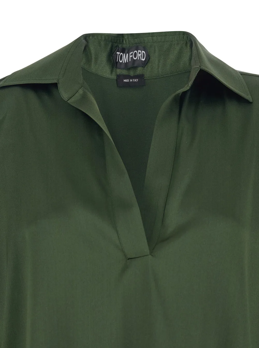 Blouse Green Stretch Silk sold by Lord & Taylor product image thumbnail 3