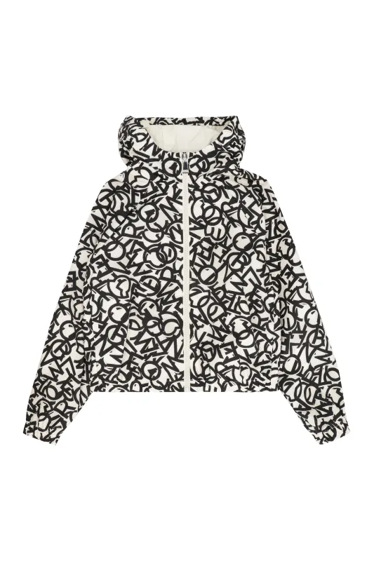 Hooded Raincoat Maisha White made by Moncler
