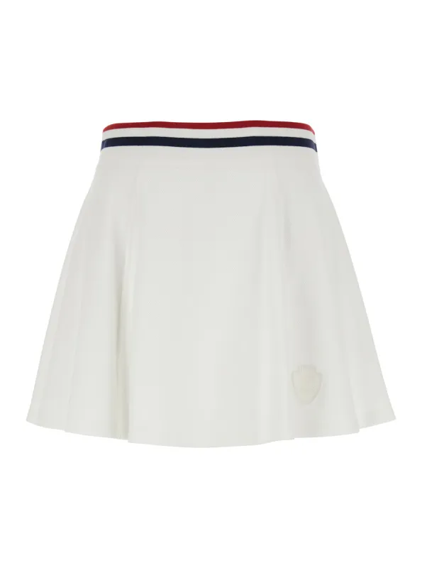Mini Skirt White Cotton made by Brunello Cucinelli