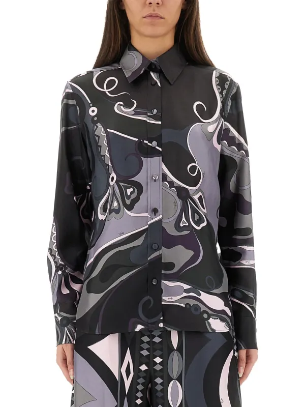 Orchid Print Shirt made by Emilio Pucci