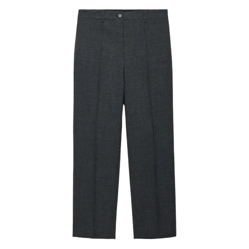 Tailored Pleated Trousers Grey made by Prada