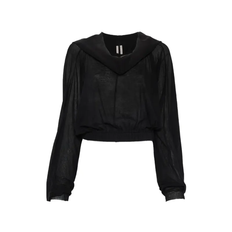 Long Sleeve T-Shirt with Elasticated Hem made by Rick Owens