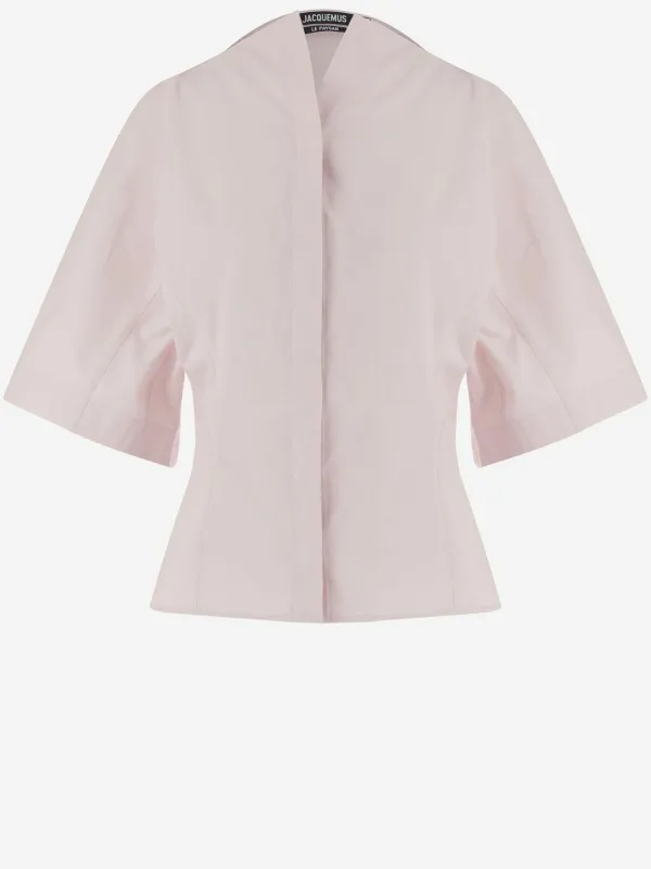Cotton Shirt Moisson Light Pink made by Jacquemus