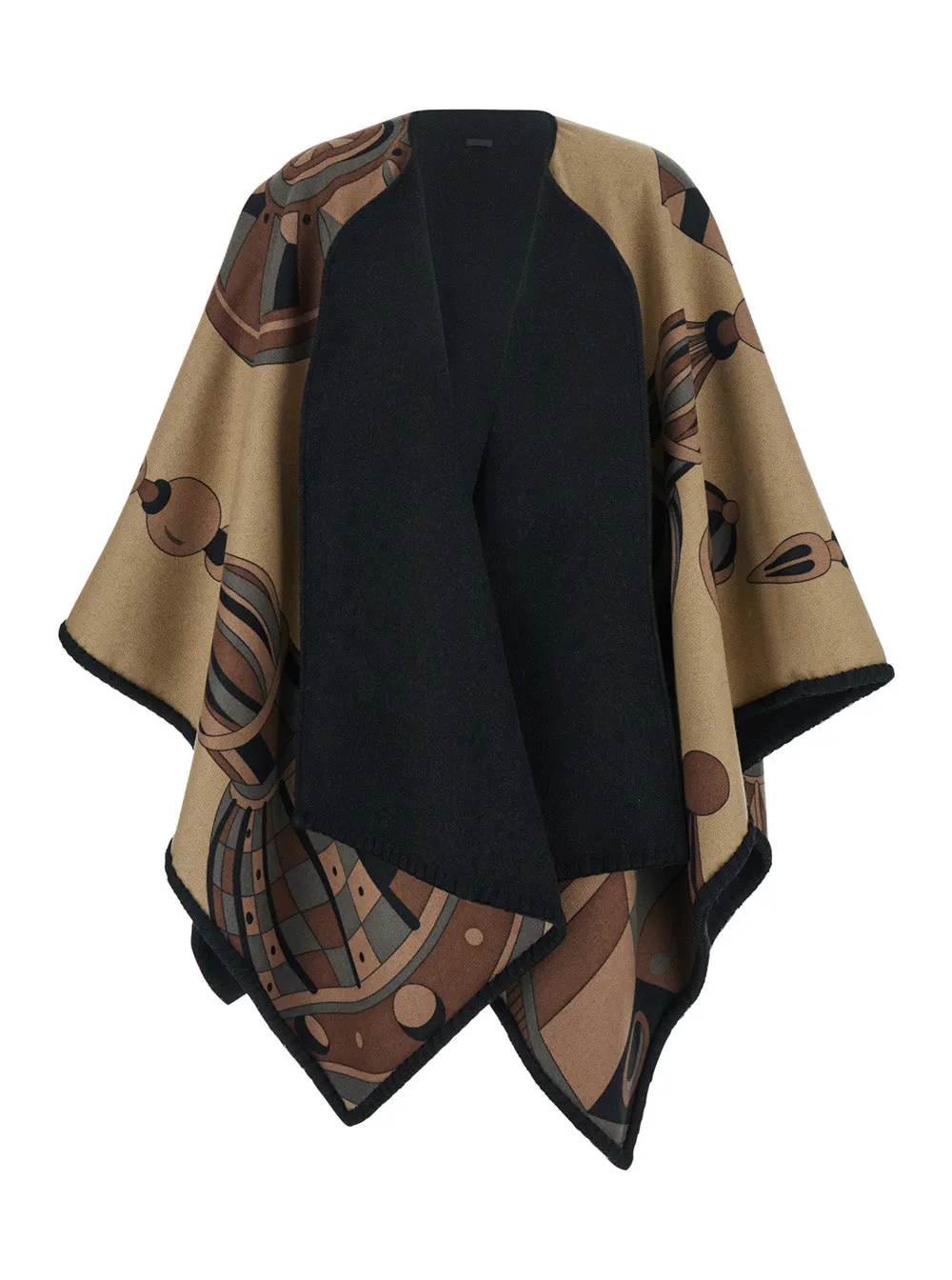 Reversible Cape Nadir Black Cashmere-Wool sold by Lord & Taylor product image thumbnail 4
