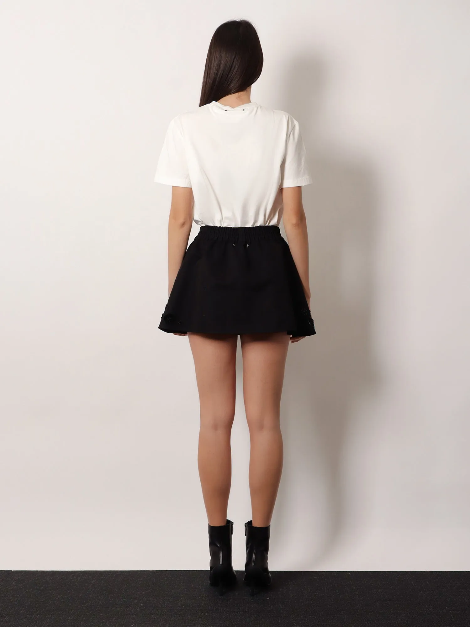 Cotton Blend Midi Skirt with Floral Sequin and Crystal Details sold by Lord & Taylor product image thumbnail 4