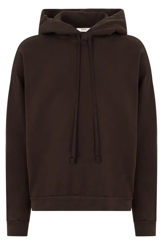 Hooded Sweatshirt Brown Cotton made by Agolde