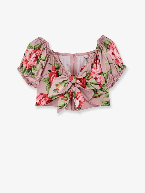 Cotton Top with Iconic Print made by Dolce & Gabanna