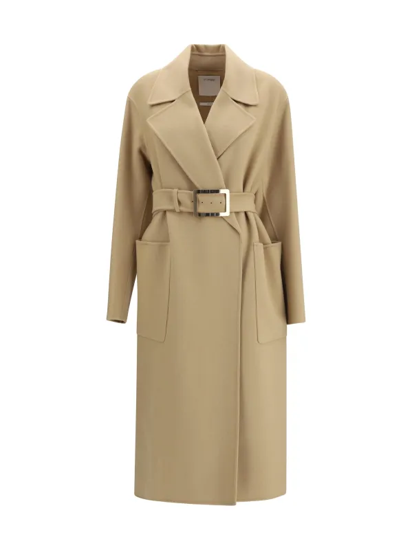 Wool Dressing Coat Caramel made by MaxMara