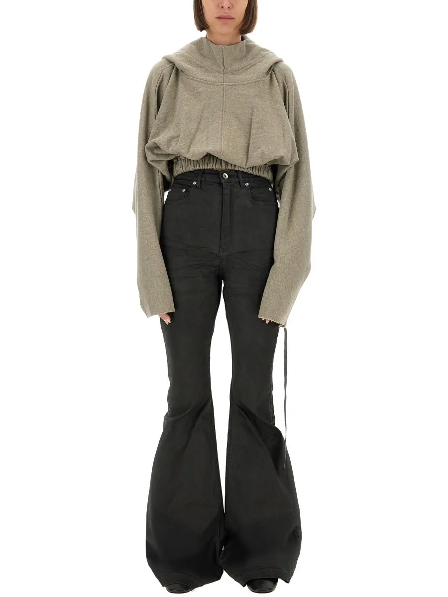 Cropped Hooded Tunic Sweatshirt sold by Lord & Taylor