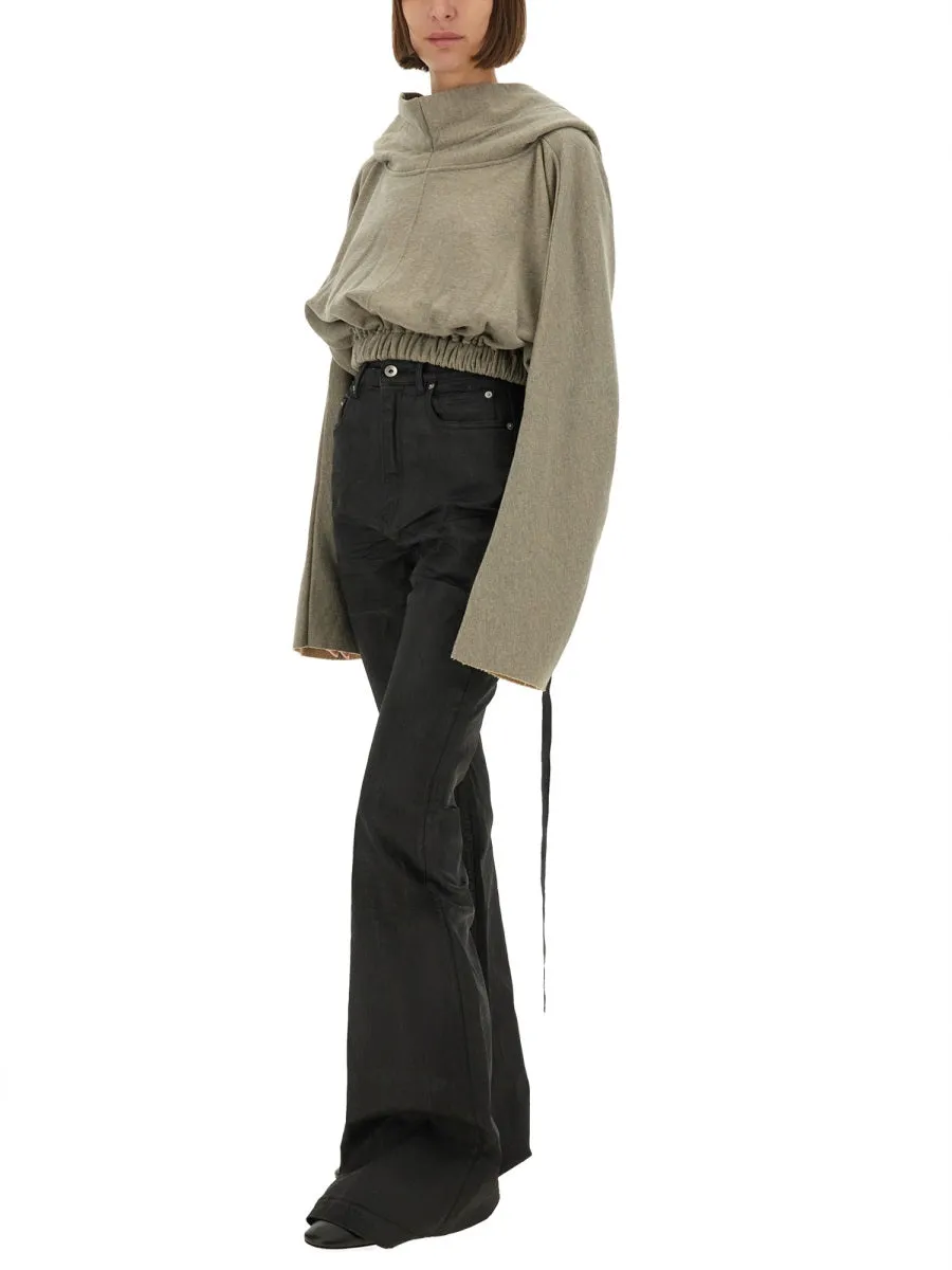 Cropped Hooded Tunic Sweatshirt sold by Lord & Taylor product image thumbnail 3