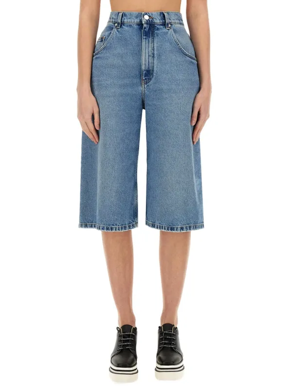 Denim Bermuda Shorts made by Stella McCartney