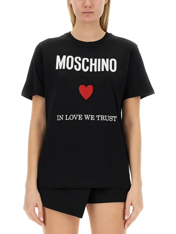 T-Shirt with Logo made by Moschino