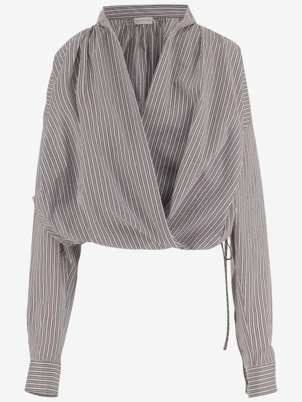 Shirt Striped Cotton/Silk made by Dries Van Noten