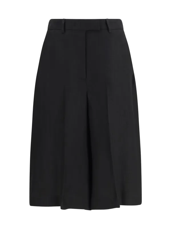 Bermuda Shorts Twill Black made by Lardini