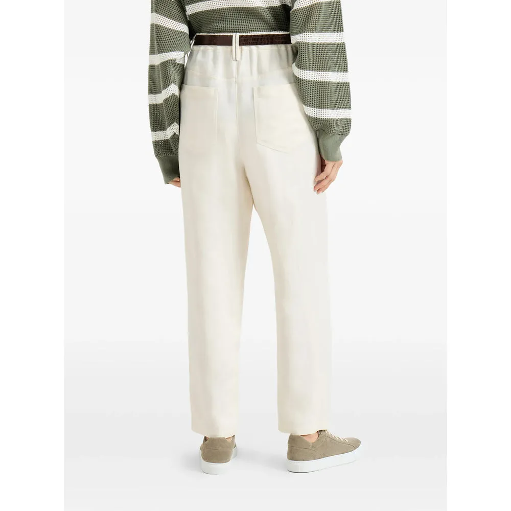 Tapered Trousers Linen-Blend sold by Lord & Taylor product image thumbnail 4