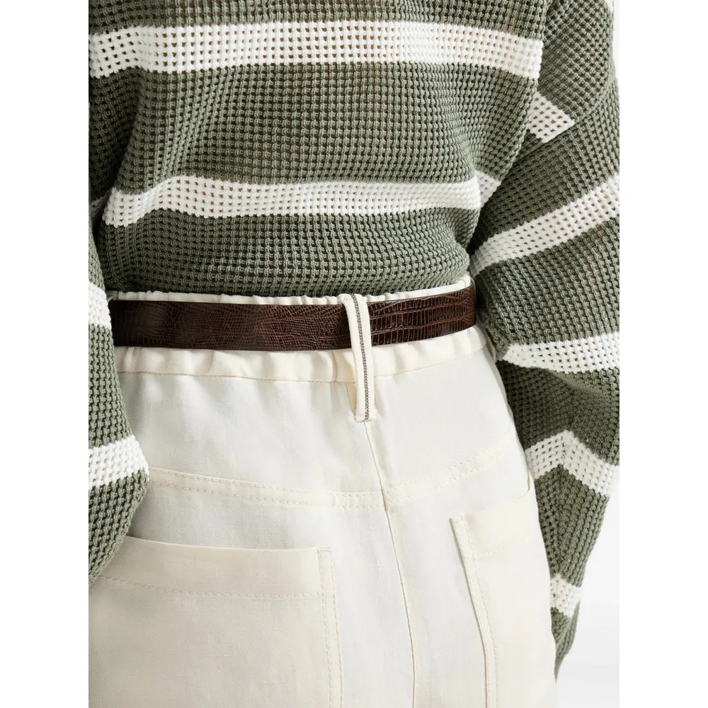 Tapered Trousers Linen-Blend sold by Lord & Taylor product image thumbnail 3