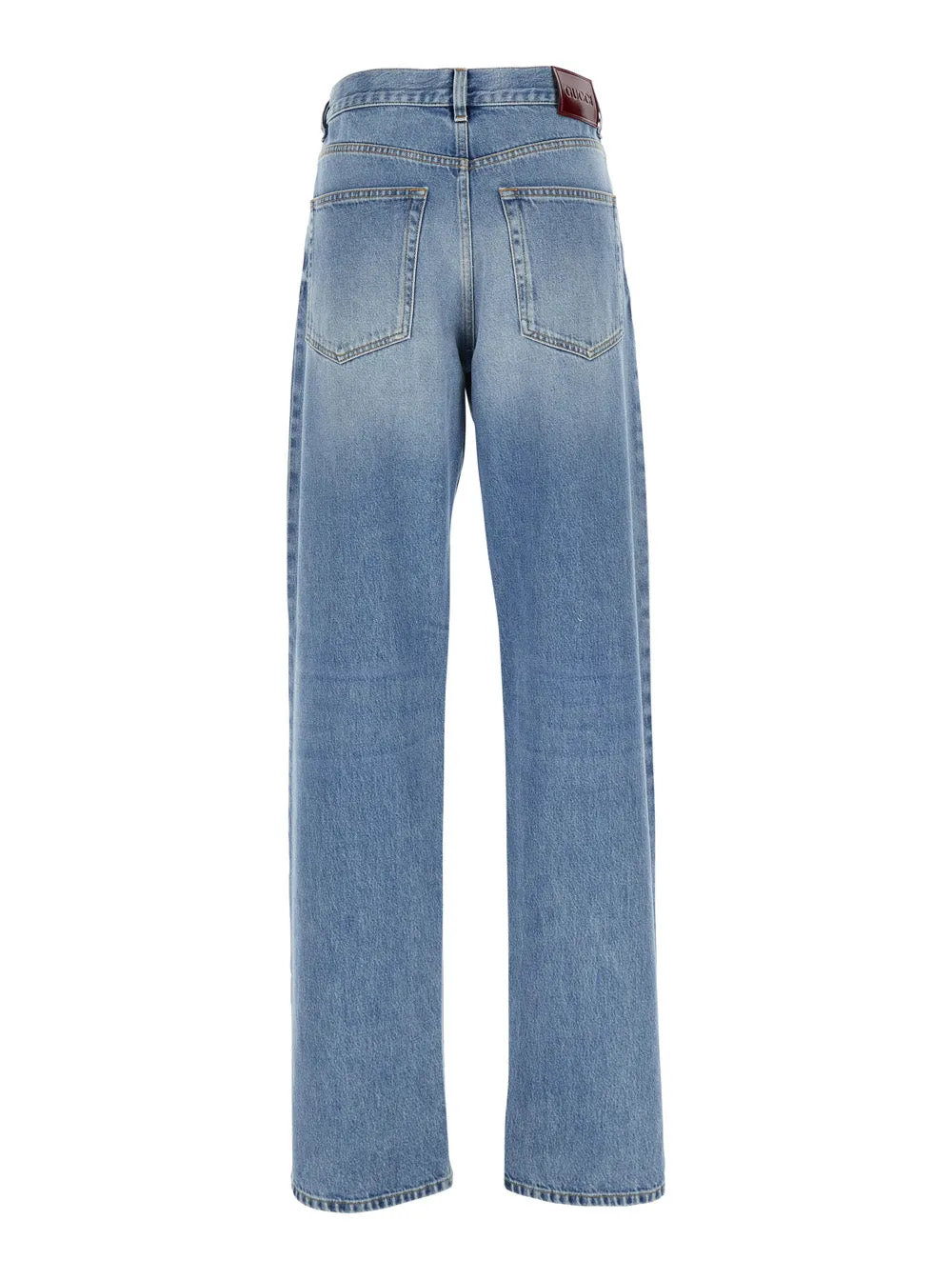 Blue Jeans with Logo Patch and Belt Loops sold by Lord & Taylor product image thumbnail 2