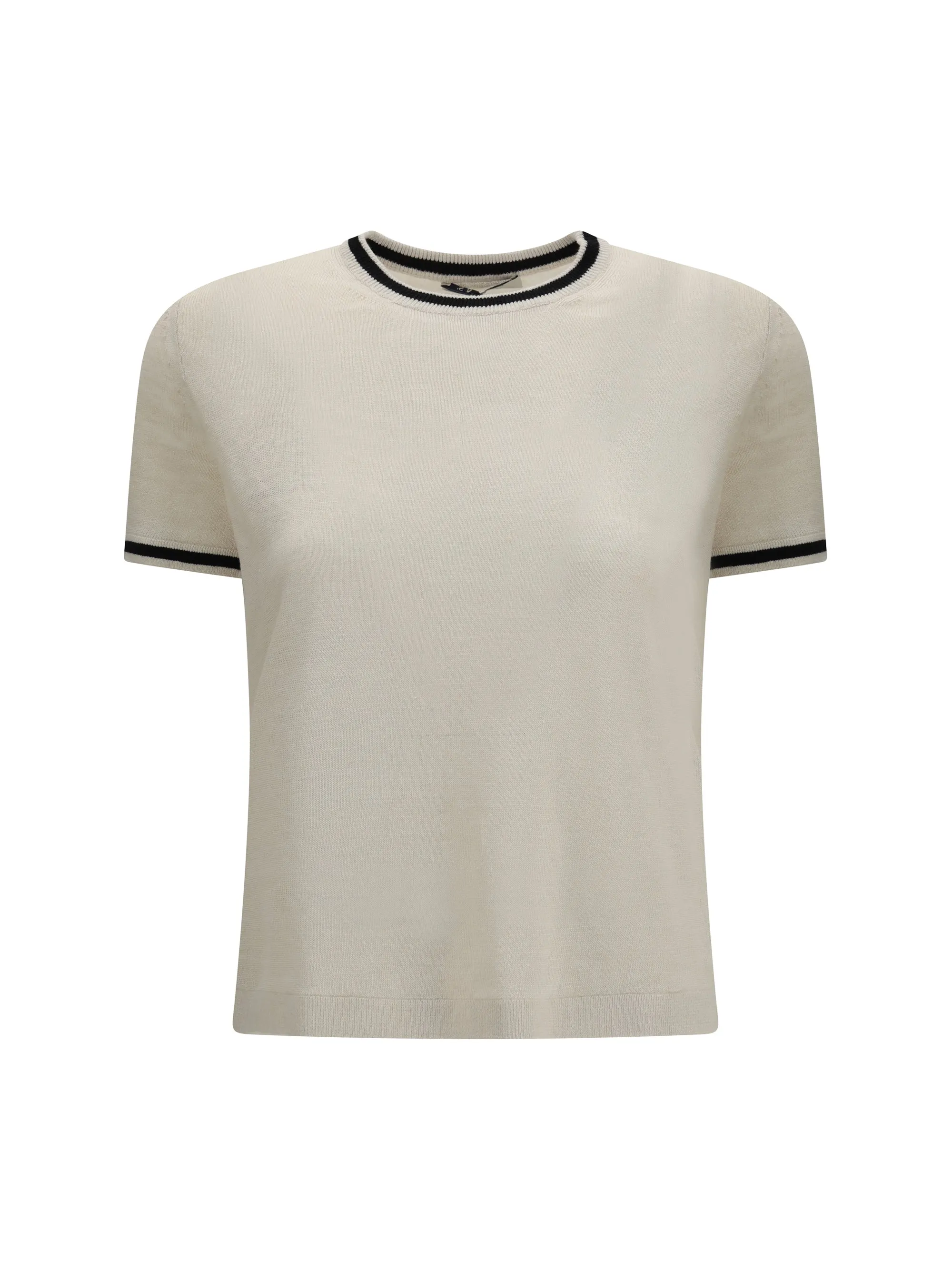 T-Shirt Linen Knit White sold by Lord & Taylor