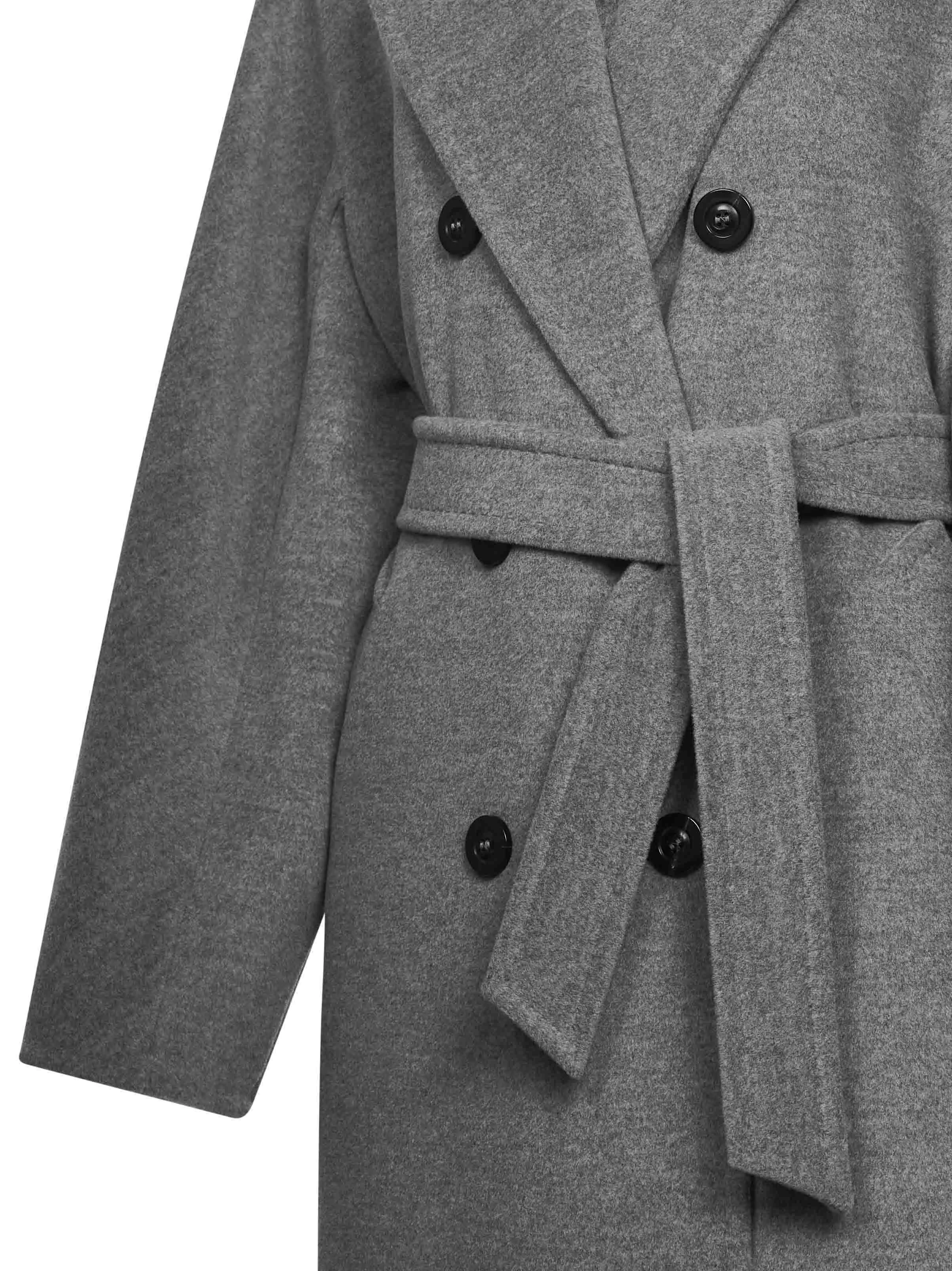Grey Icon Belted Coat sold by Lord & Taylor product image thumbnail 3
