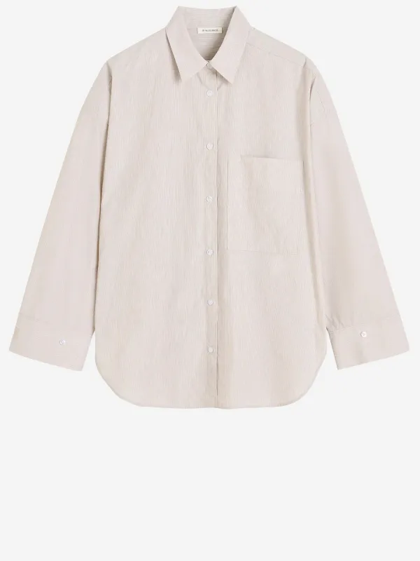 Cotton Shirt with Classic Collar made by By Malene Birger