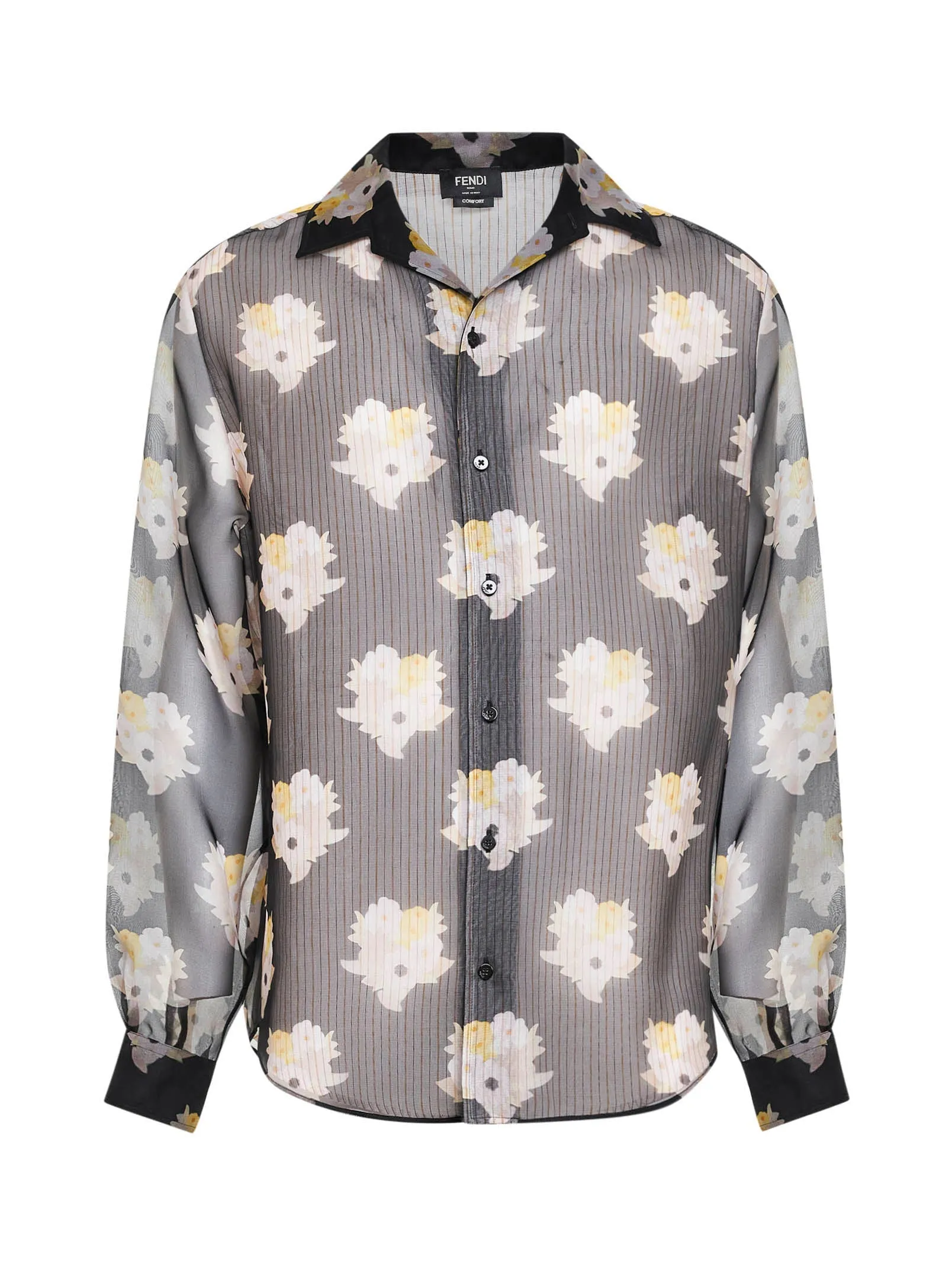 Shirt Organza Bouquet-Print Black sold by Lord & Taylor