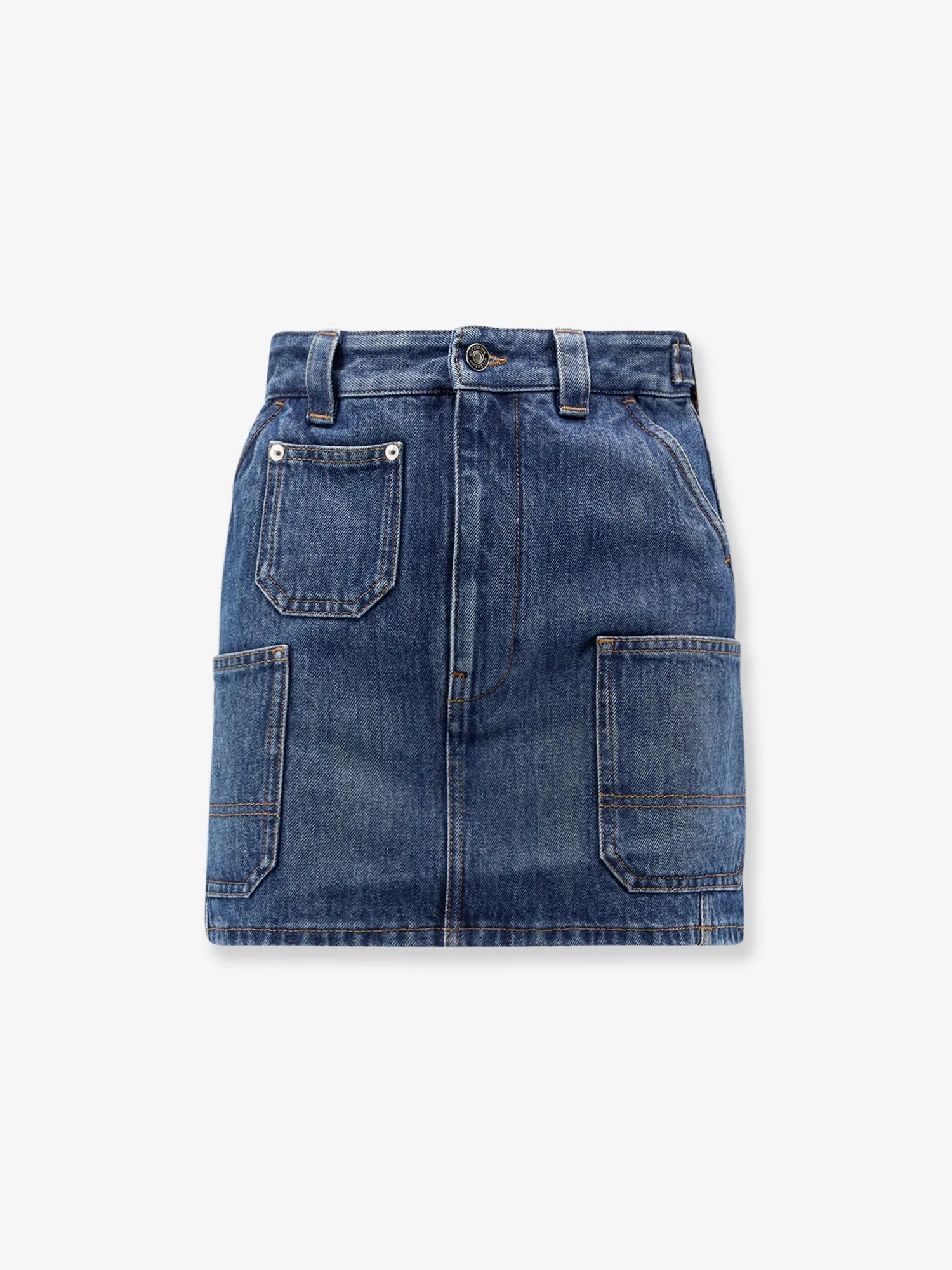 Denim Mini Skirt with Adjustable Straps sold by Lord & Taylor