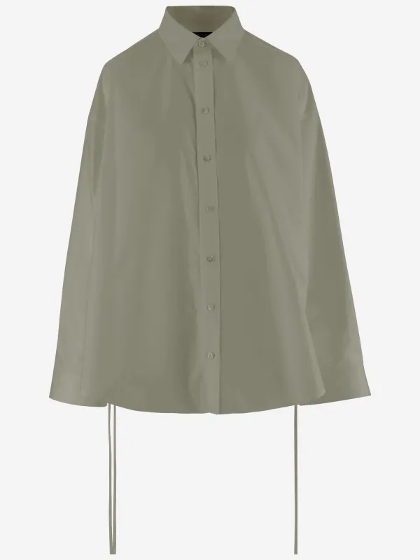 Cotton Shirt with Ties made by Balenciaga