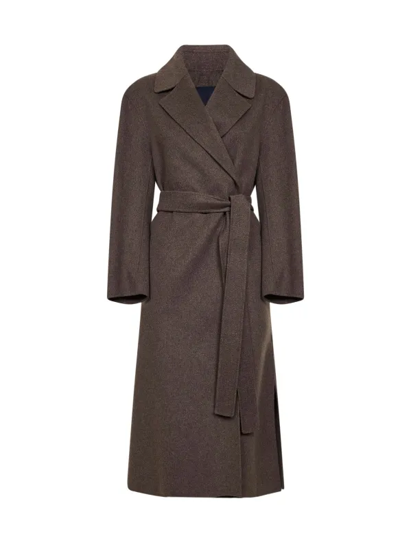 Mud Long Wrap Coat made by MaxMara