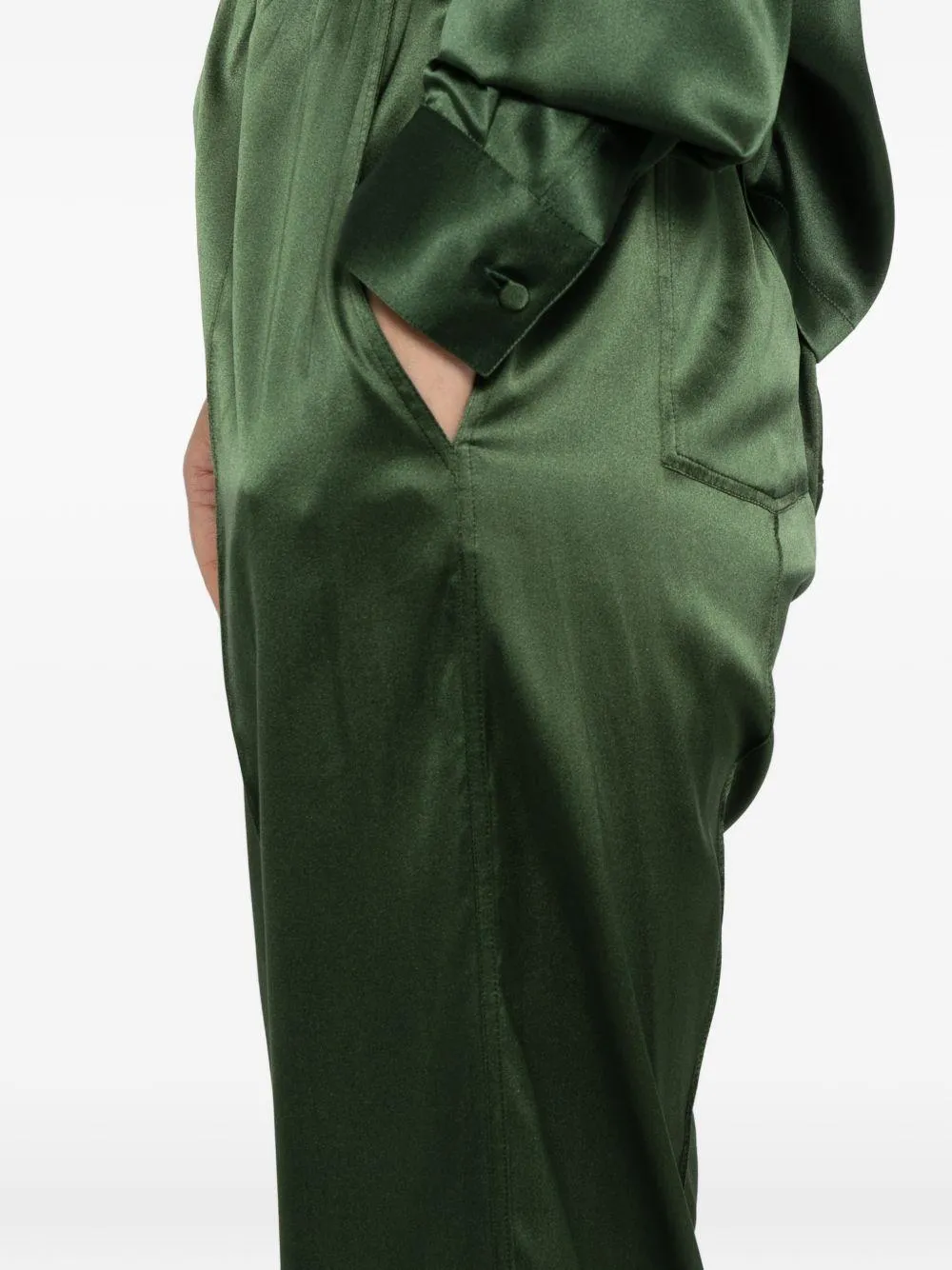 Trousers Green Silk sold by Lord & Taylor product image thumbnail 4