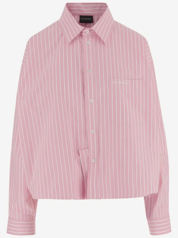 Striped Cotton Shirt made by Balenciaga