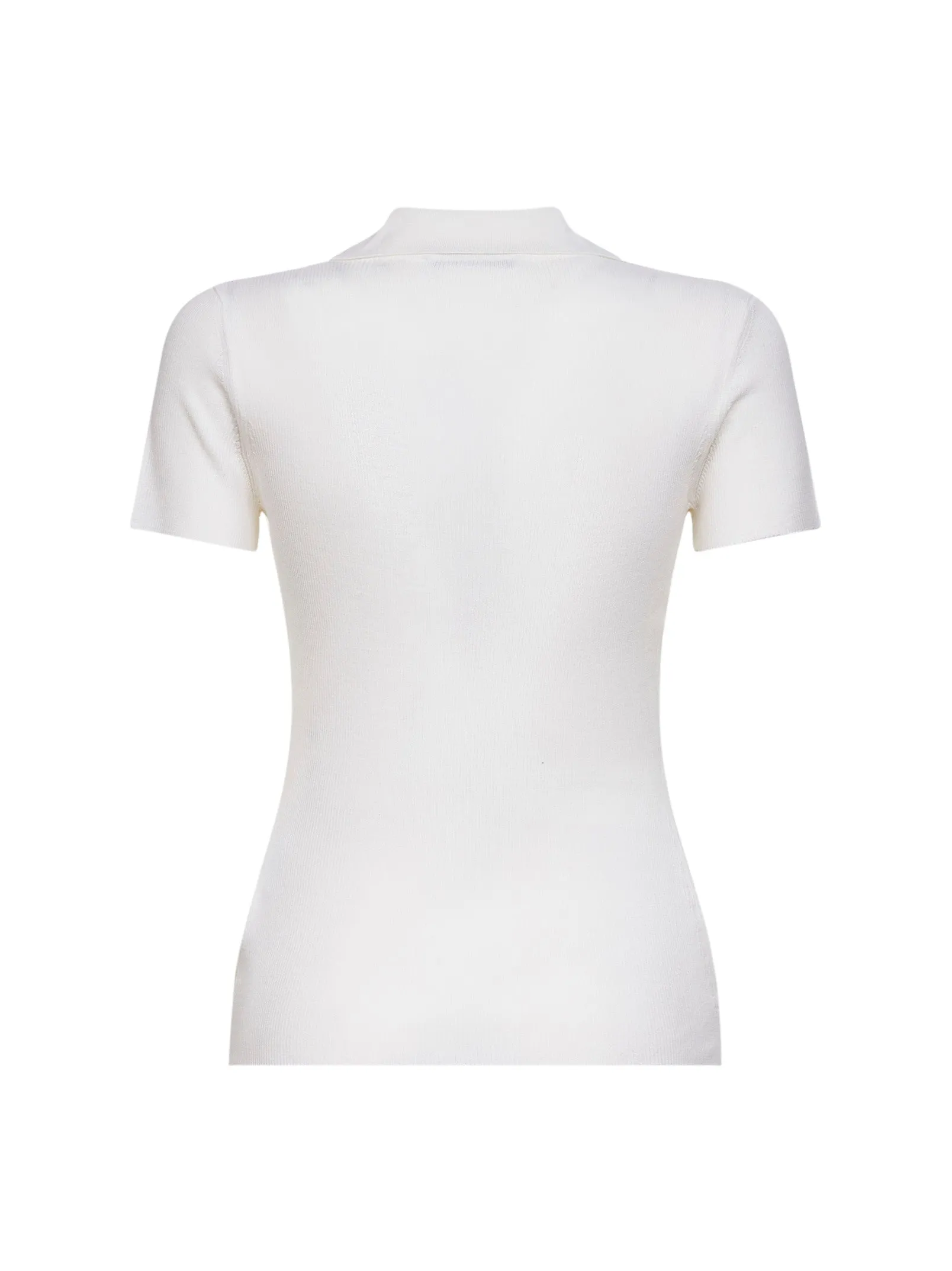 White Ribbed Wool Polo Shirt sold by Lord & Taylor product image thumbnail 2