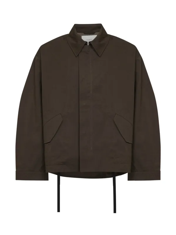 Peat Washed Weather Cloth Short Jacket made by Studio Nicholson