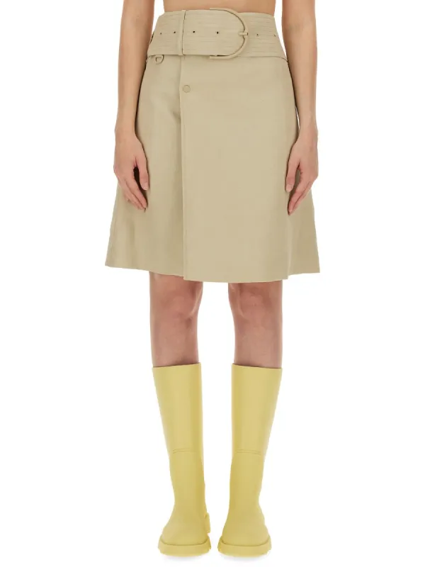 Trench Skirt in Beige made by Burberry