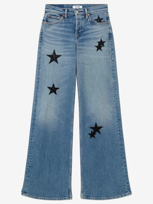 Star Stretch Cotton Blend Jeans made by Re/Done