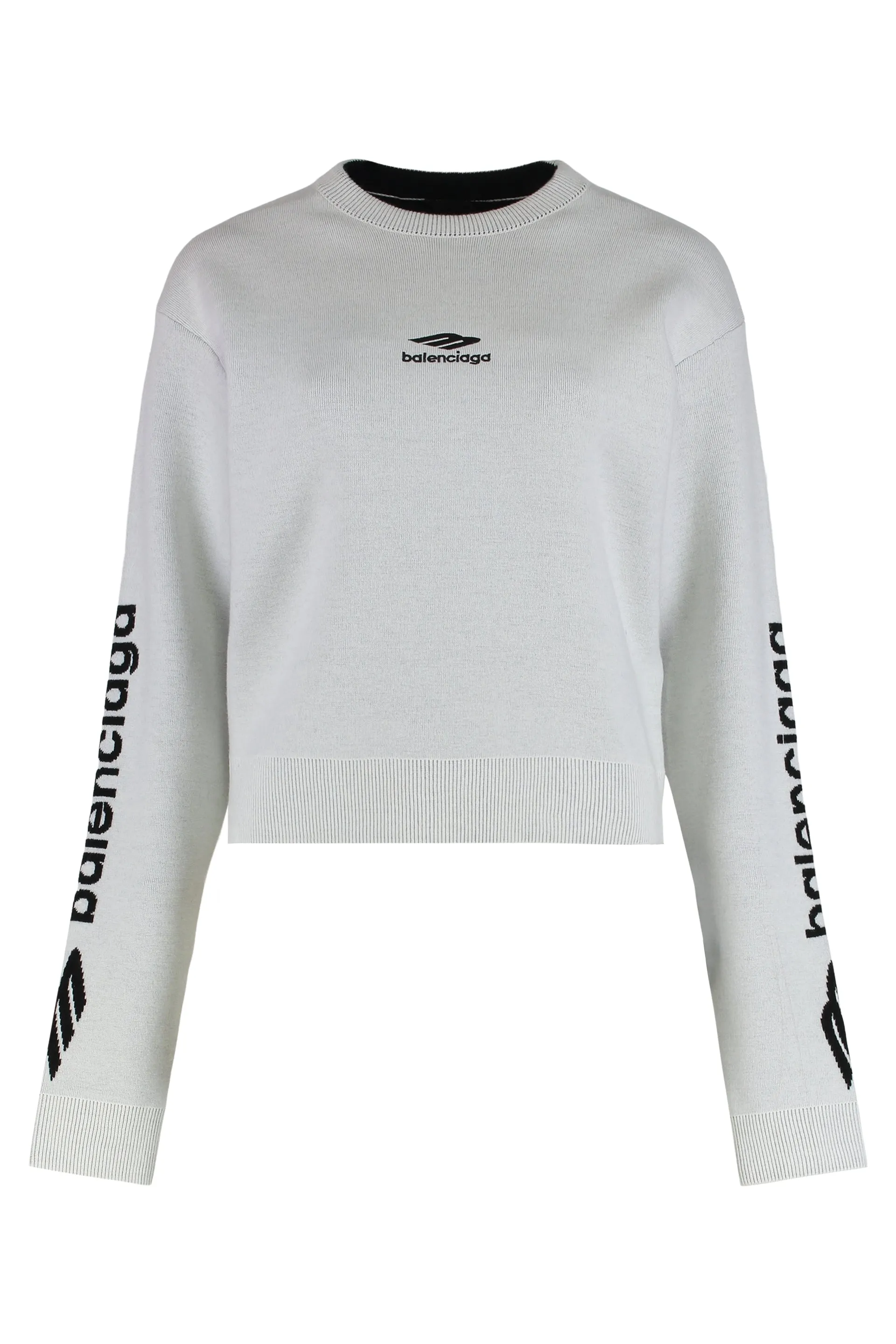 Crew Neck Wool Double Face Sweater sold by Lord & Taylor