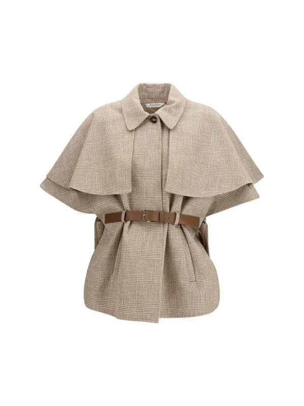 Belted Cape Tan made by MaxMara