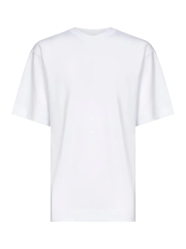 White Cotton Jersey Oversized T-Shirt made by Dries Van Noten