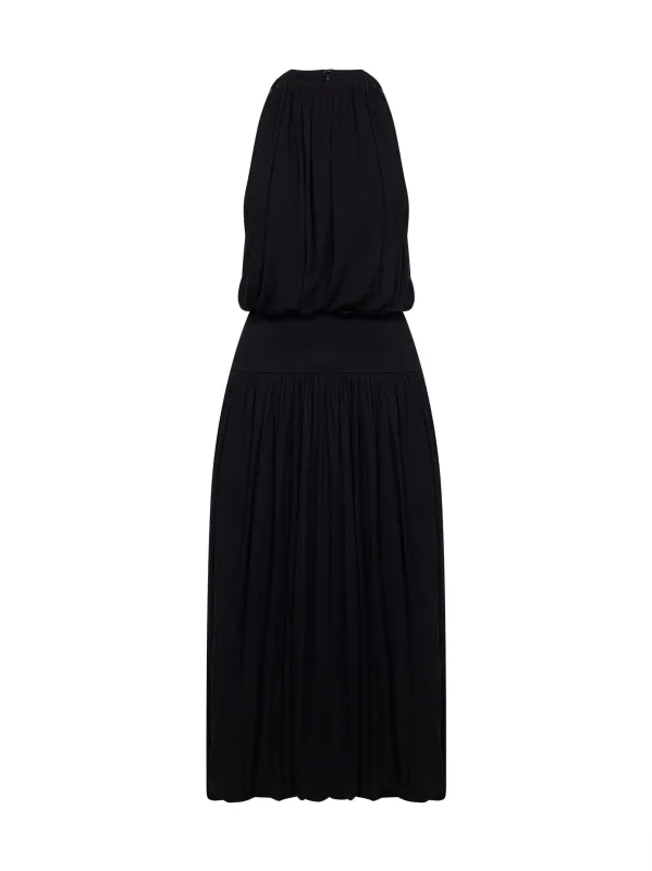 Dress Midi Viscose Black made by Toteme