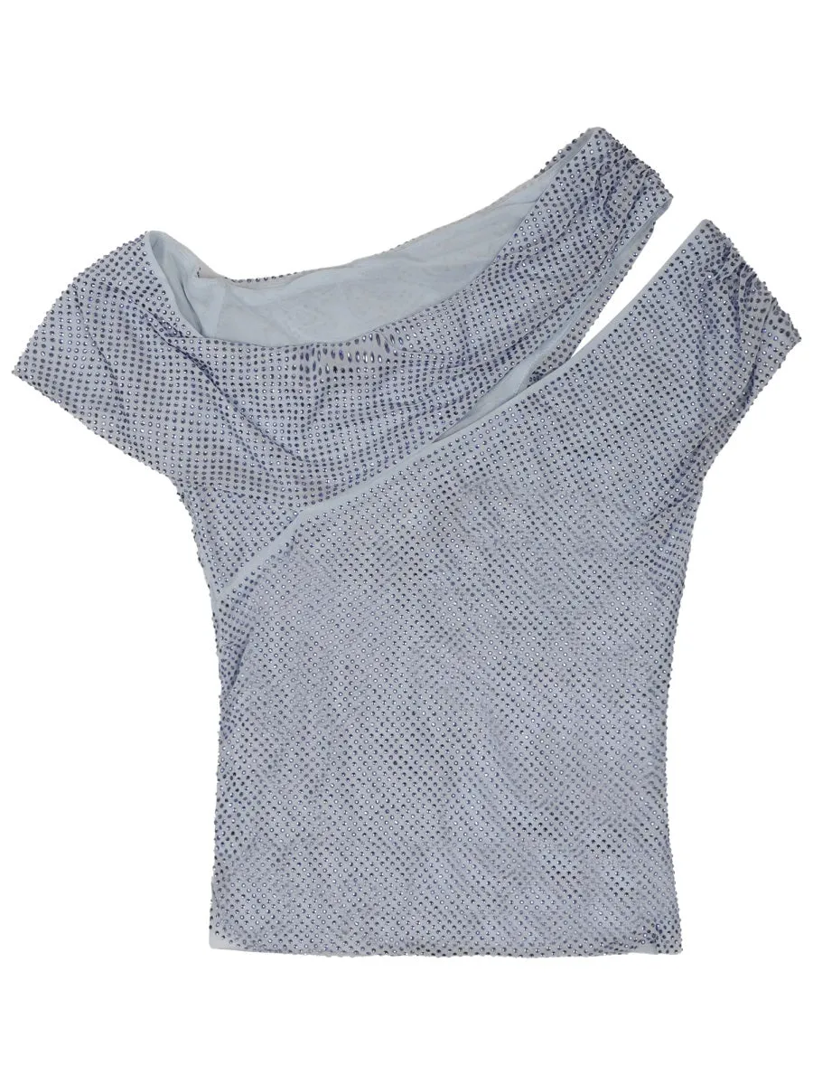 Asymmetrical Top with Rhinestones sold by Lord & Taylor product image thumbnail 2