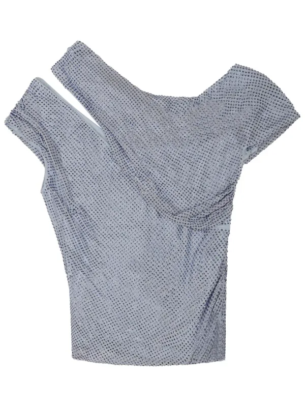 Asymmetrical Top with Rhinestones made by Self-Portrait