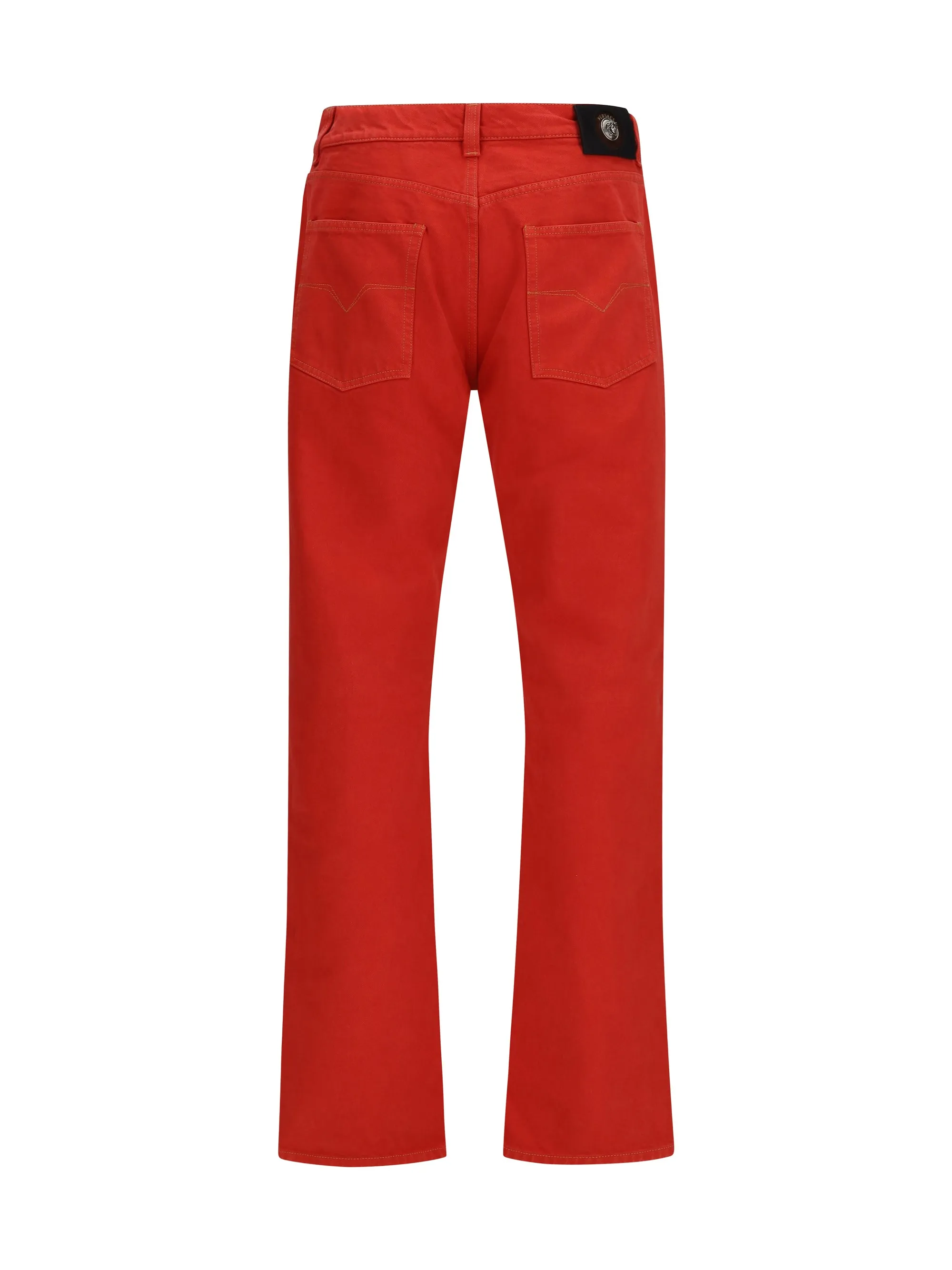 Jeans Straight-Leg Red Cotton Denim sold by Lord & Taylor product image thumbnail 3