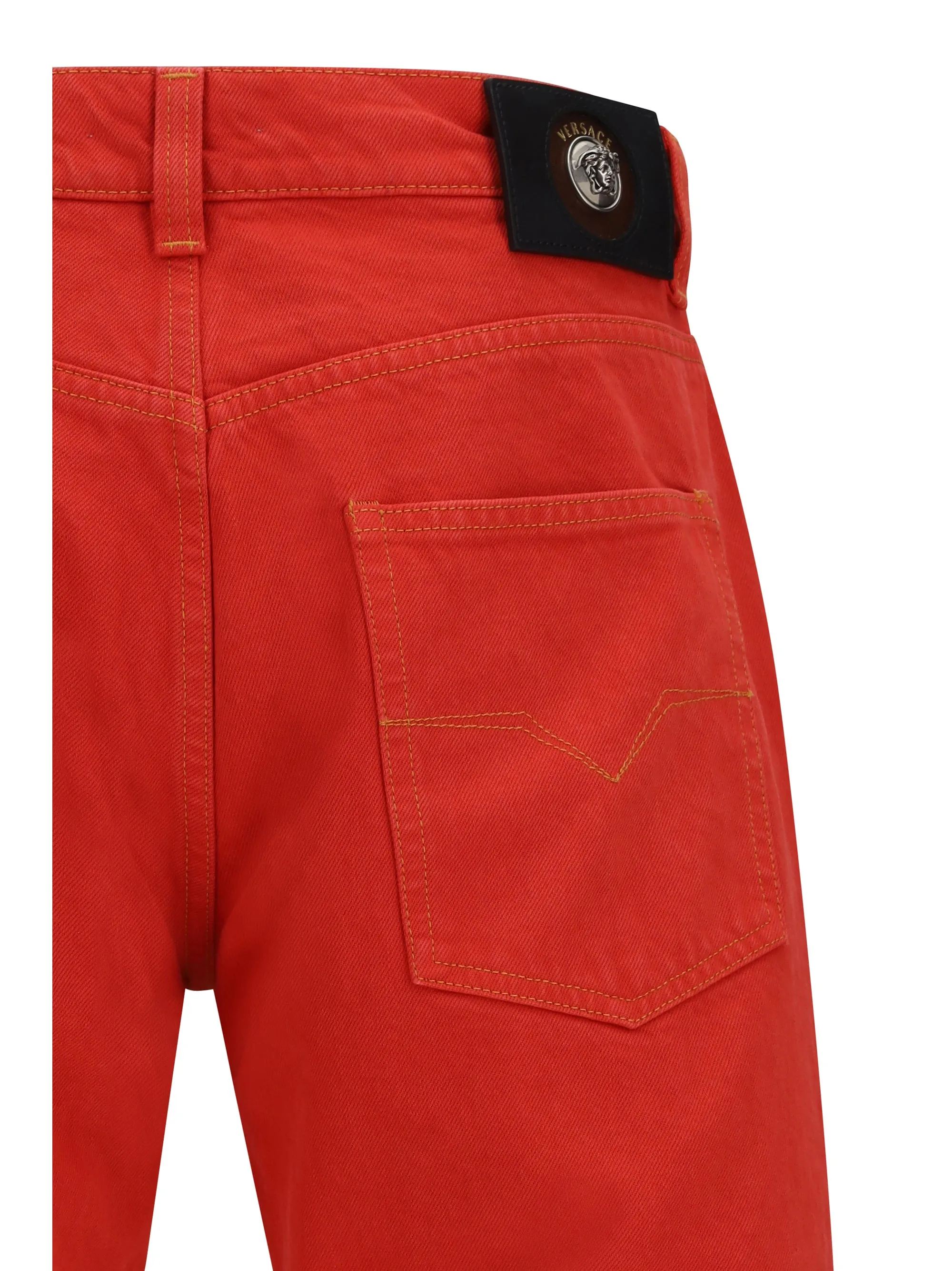 Jeans Straight-Leg Red Cotton Denim sold by Lord & Taylor product image thumbnail 2