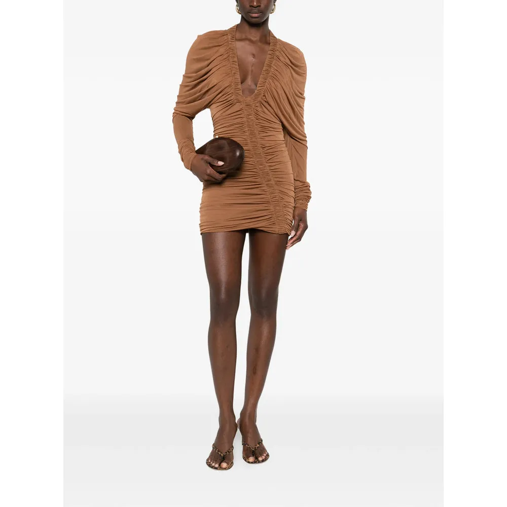 V-Neck Ruched Mini Dress sold by Lord & Taylor product image thumbnail 2