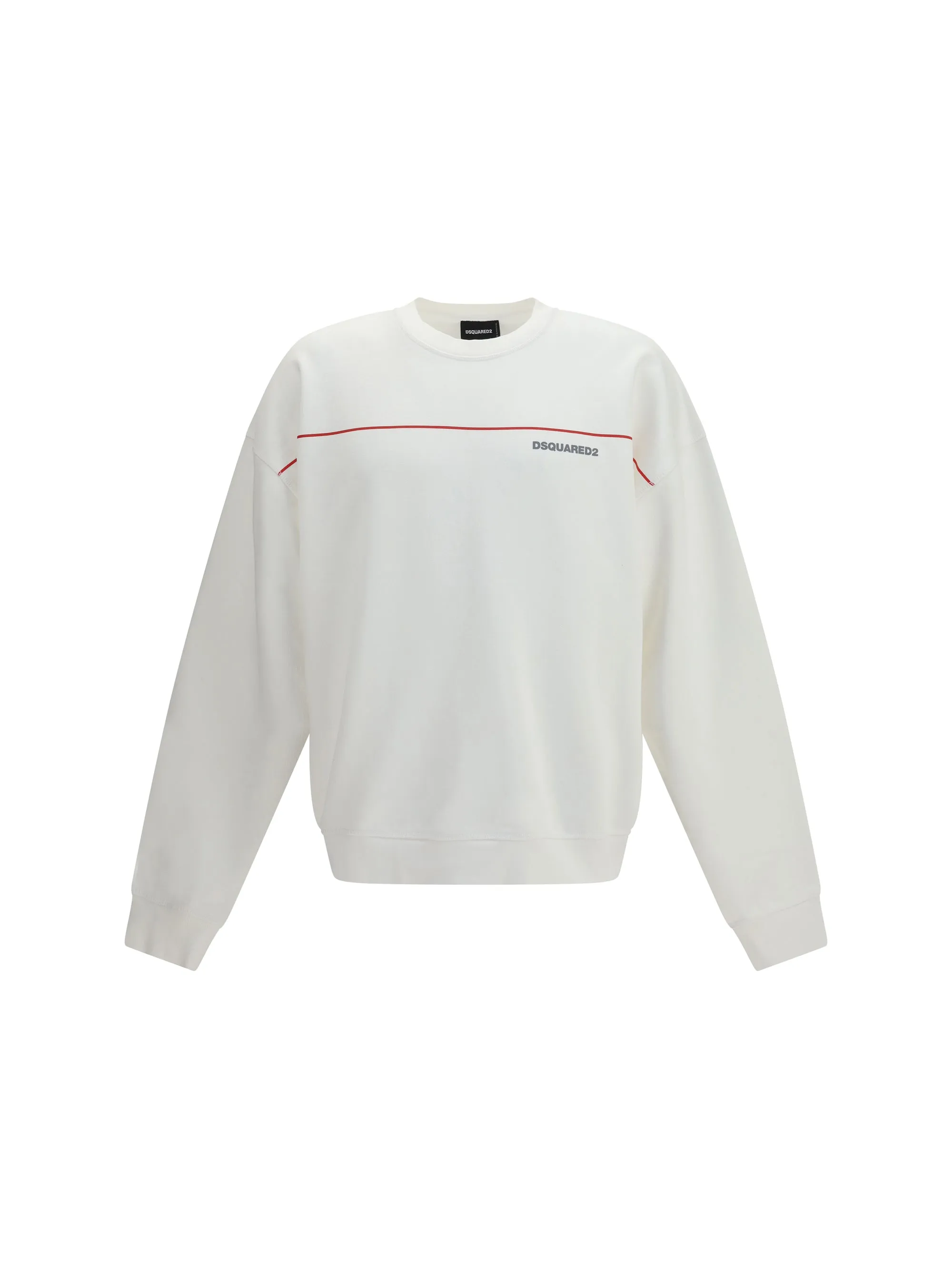 Cotton Crew Neck Sweatshirt White sold by Lord & Taylor