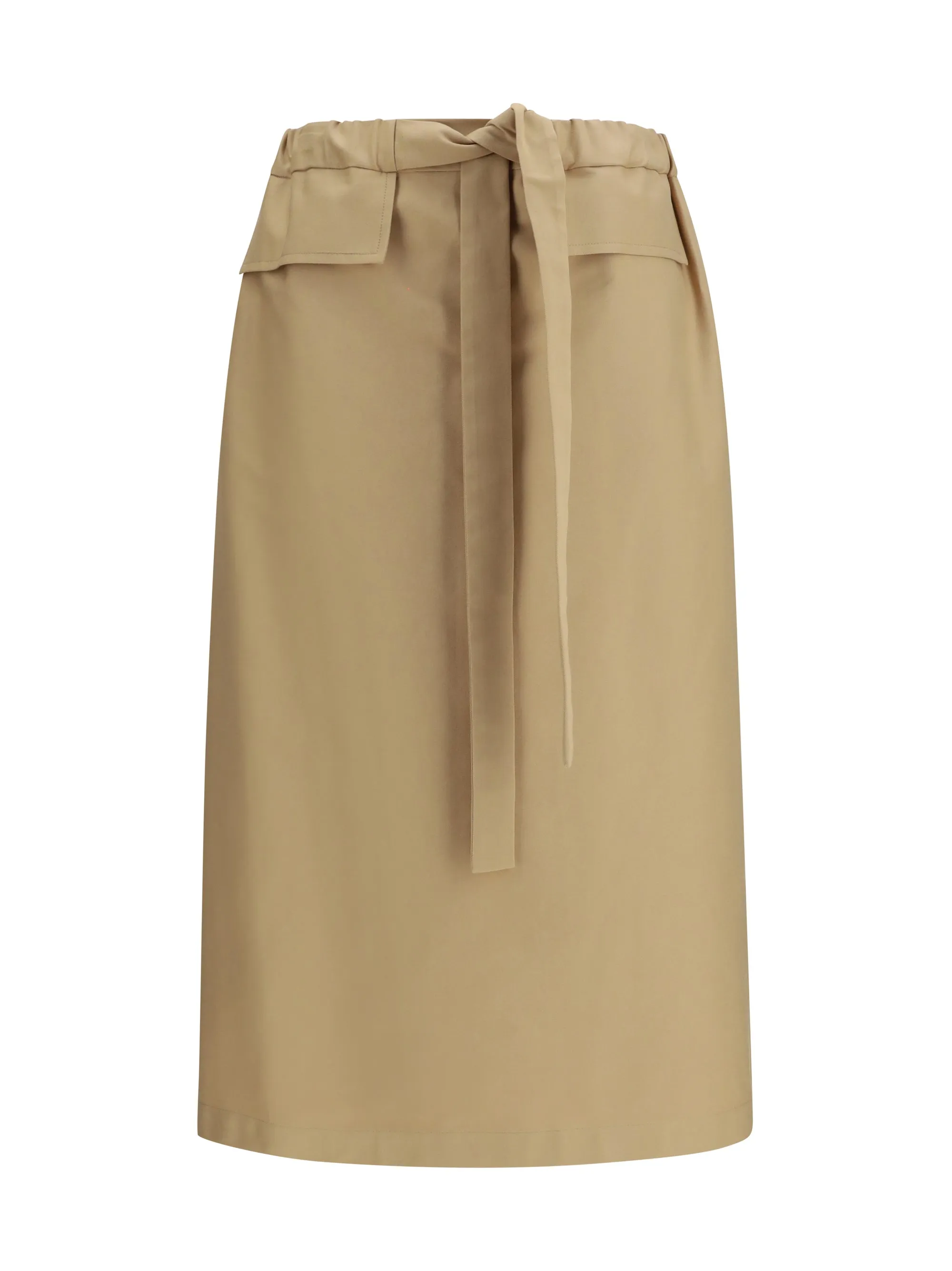 Midi Skirt Cotton Steel Grey sold by Lord & Taylor