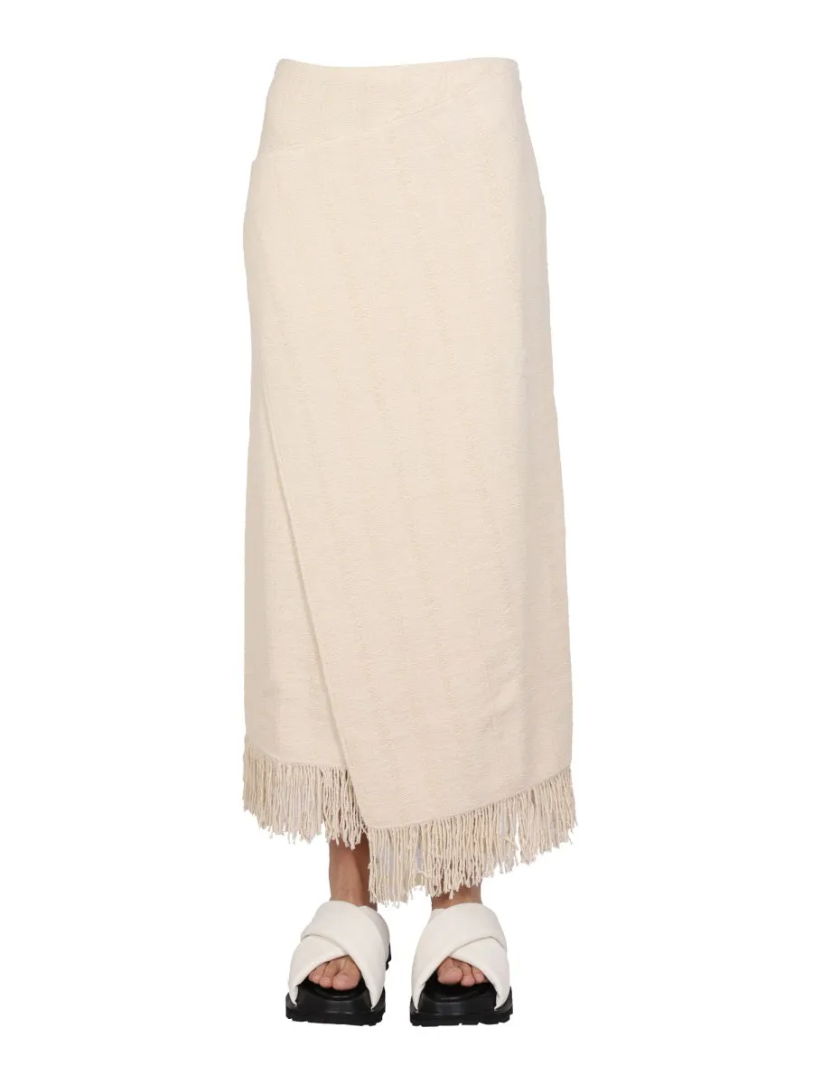 Skirt With Wallet Detail Powder sold by Lord & Taylor