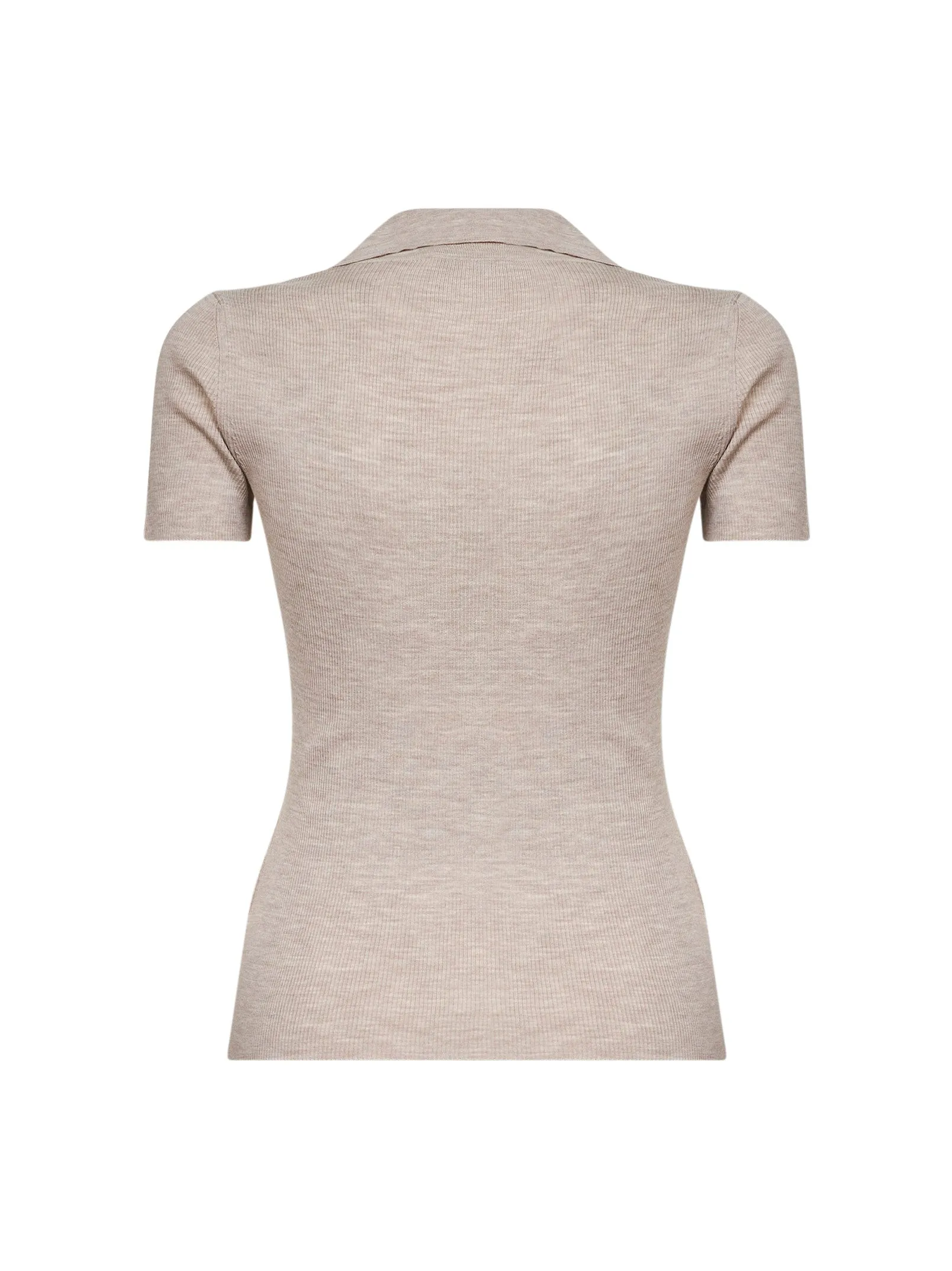 Powder Ribbed Wool Polo Shirt sold by Lord & Taylor product image thumbnail 2