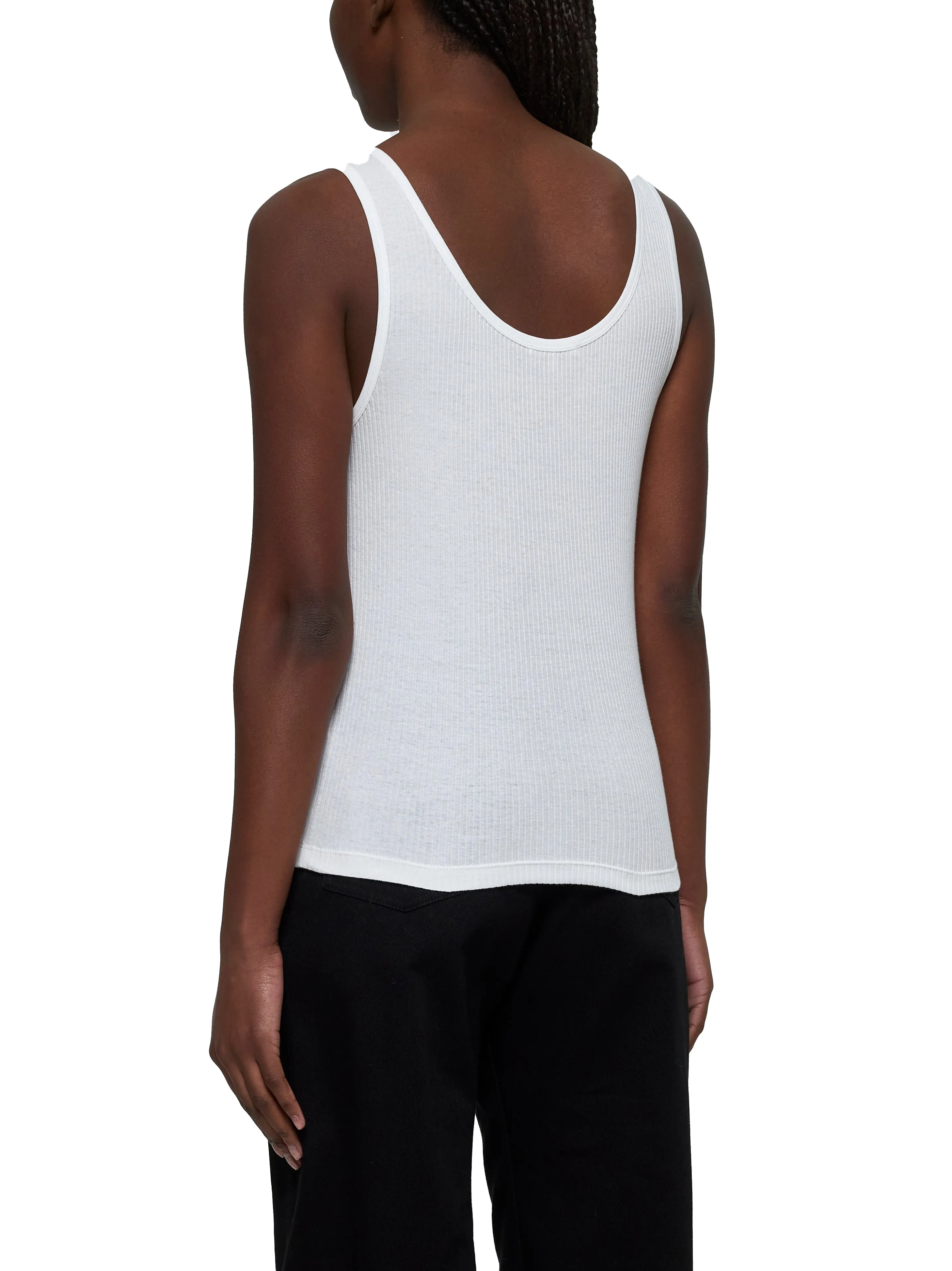 Cotton Ribbed Tank Top sold by Lord & Taylor product image thumbnail 3
