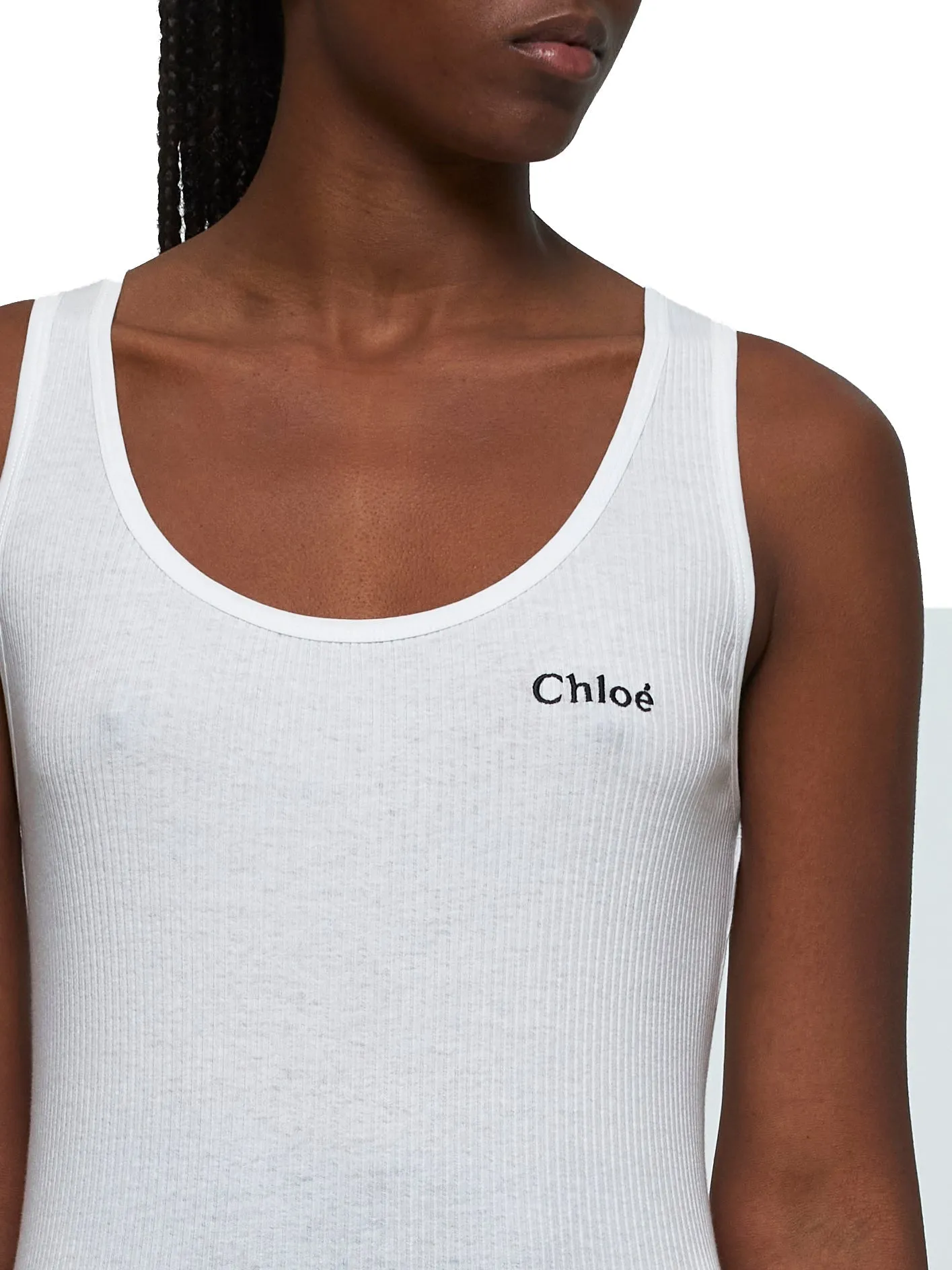 Cotton Ribbed Tank Top sold by Lord & Taylor product image thumbnail 4