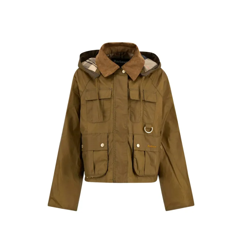 Bomber Jacket Brown Corduroy Collar made by Barbour